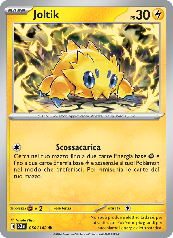 Joltik 050/175 — Stellar Crown (Italian Pokémon TCG card)