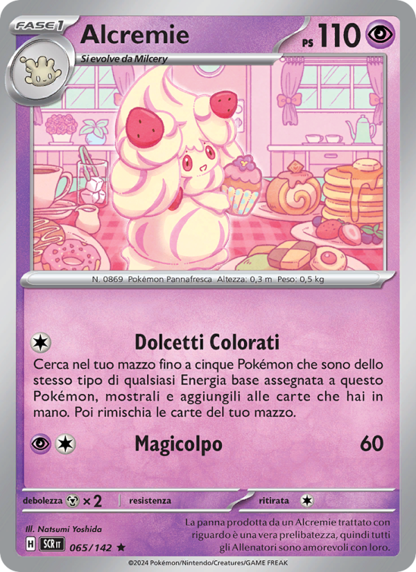 Alcremie 065/175 — Stellar Crown (Italian Pokémon TCG card)