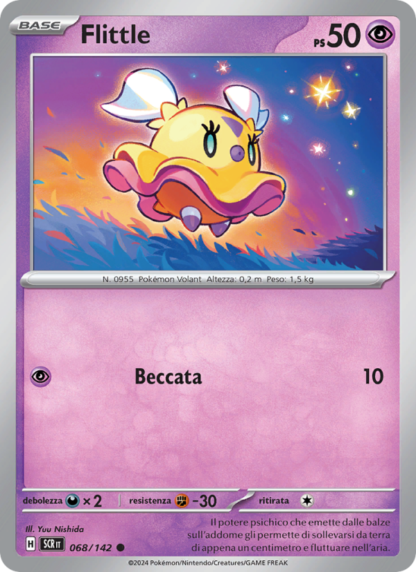 Flittle 068/175 — Stellar Crown (Italian Pokémon TCG card)