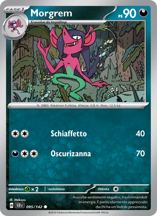 Morgrem 095/175 — Stellar Crown (Italian Pokémon TCG card)