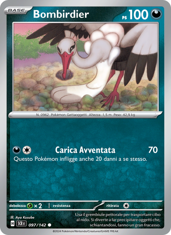 Bombirdier 097/175 — Stellar Crown (Italian Pokémon TCG card)