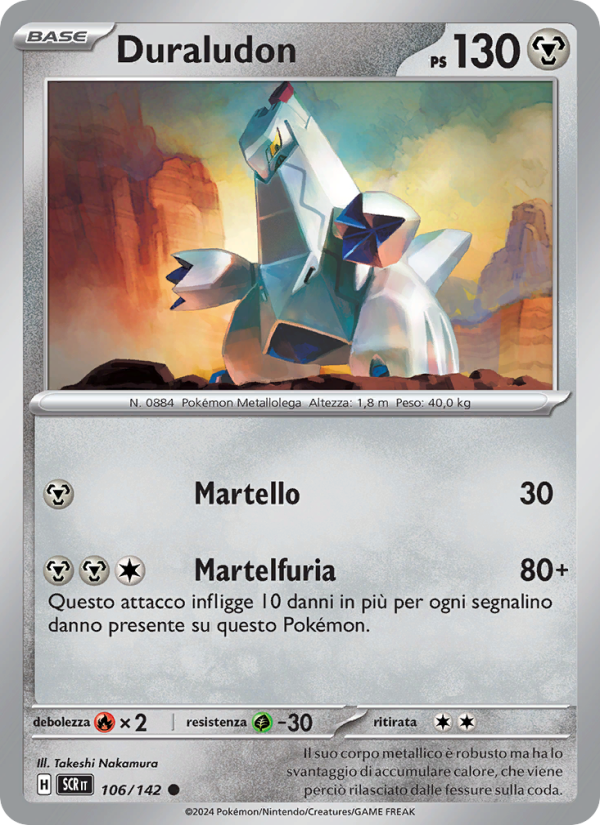 Duraludon 106/175 — Stellar Crown (Italian Pokémon TCG card)