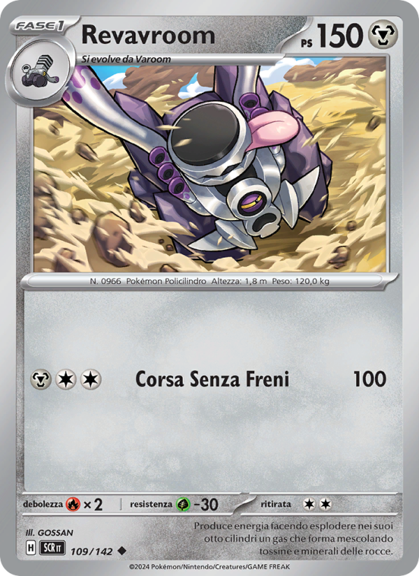 Revavroom 109/175 — Stellar Crown (Italian Pokémon TCG card)