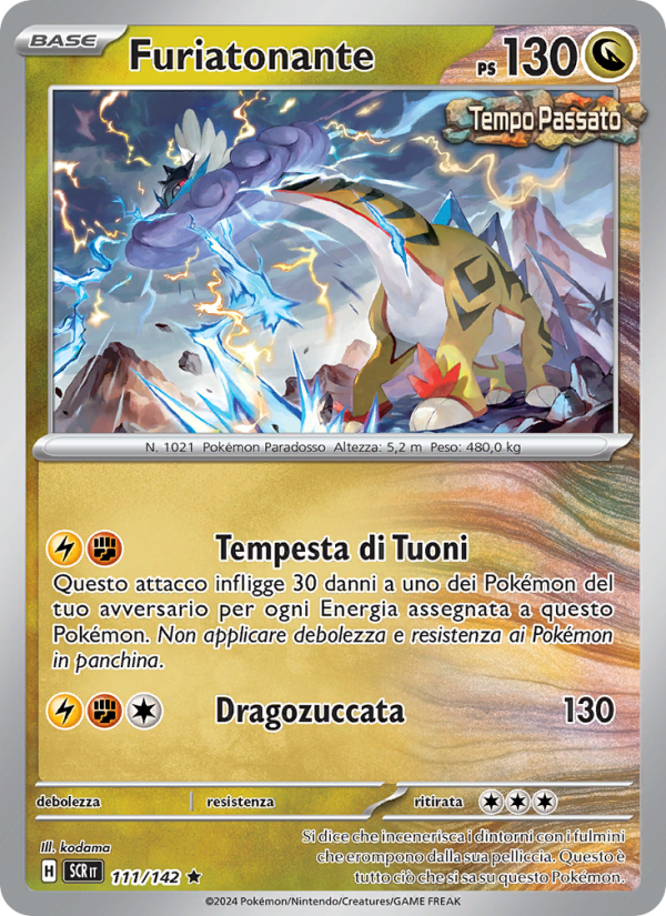 Furiatonante 111/175 — Stellar Crown (Italian Pokémon TCG card)
