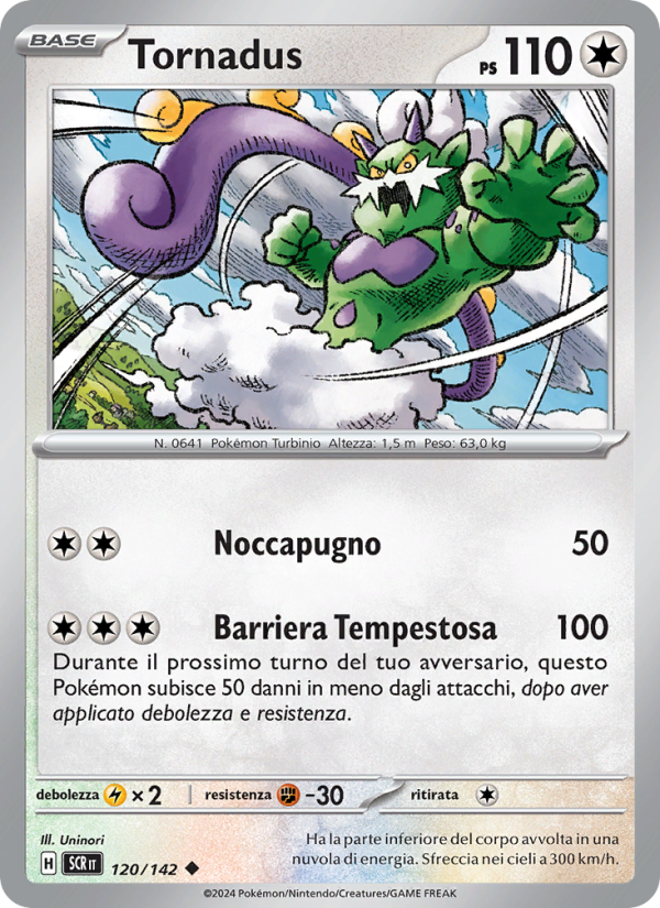 Tornadus 120/175 — Stellar Crown (Italian Pokémon TCG card)