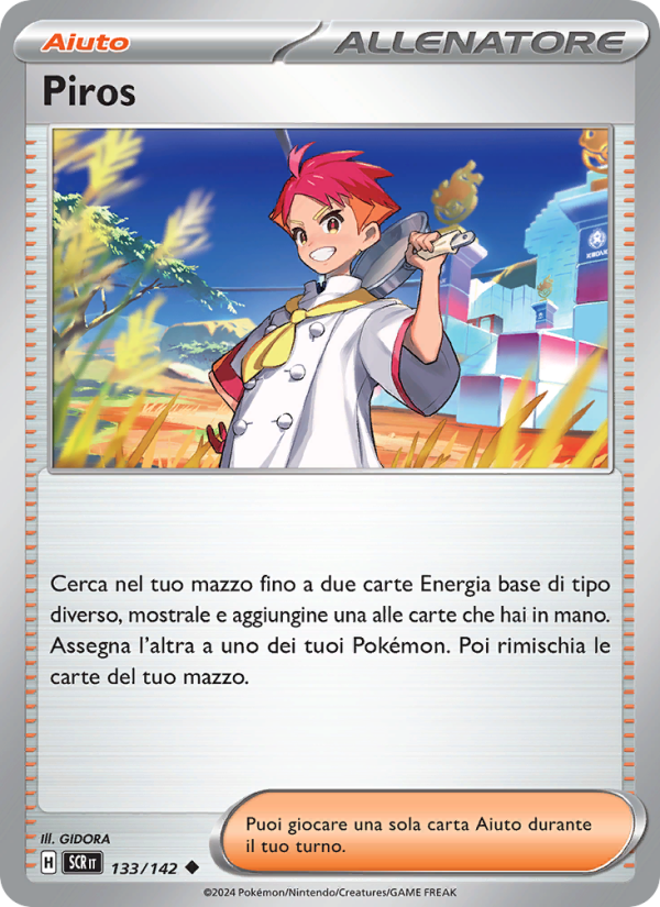 Piros 133/175 — Stellar Crown (Italian Pokémon TCG card)
