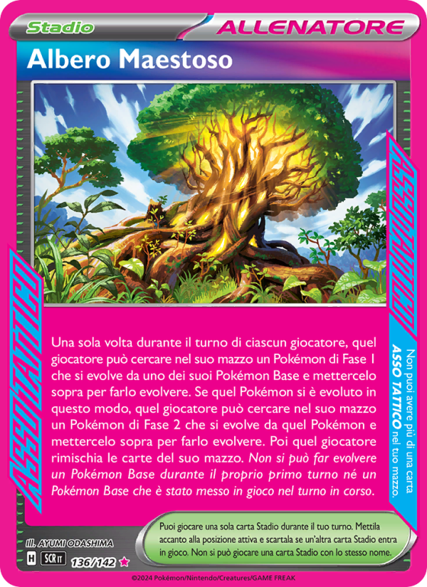 Albero Maestoso 136/175 — Stellar Crown (Italian Pokémon TCG card)