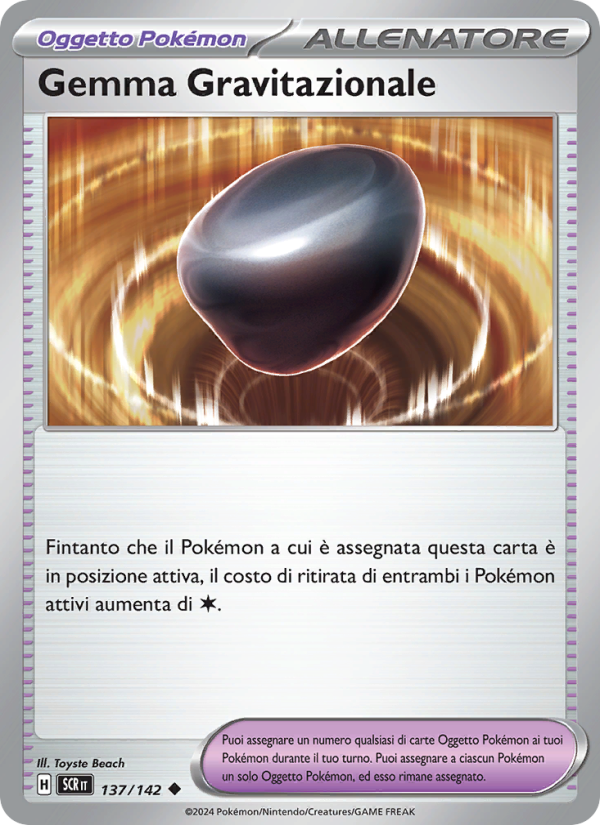Gemma Gravitazionale 137/175 — Stellar Crown (Italian Pokémon TCG card)