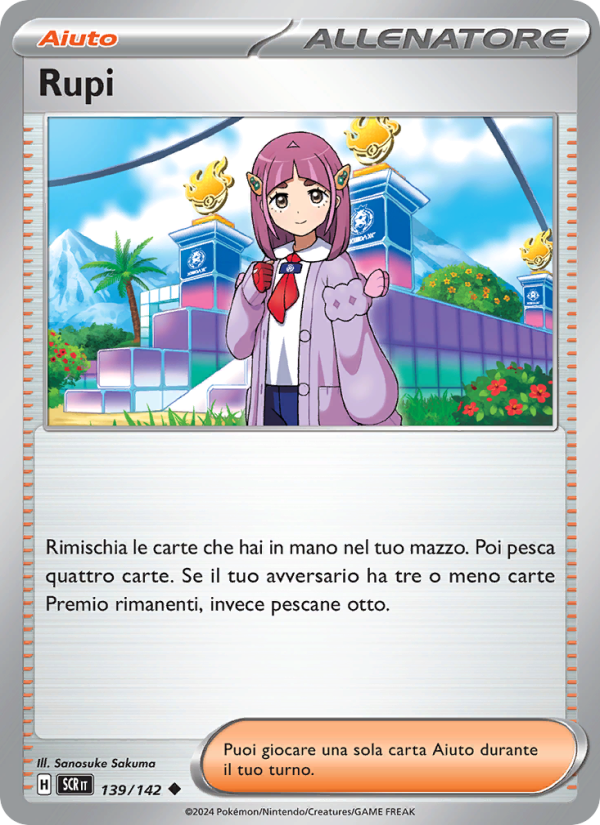 Rupi 139/175 — Stellar Crown (Italian Pokémon TCG card)
