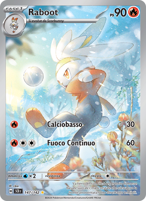 Raboot 147/175 — Stellar Crown (Italian Pokémon TCG card)