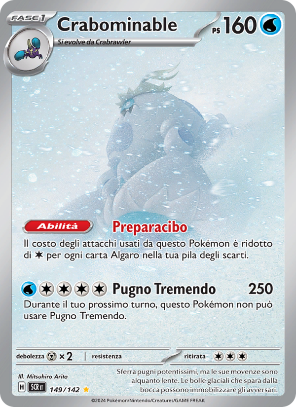Crabominable 149/175 — Stellar Crown (Italian Pokémon TCG card)