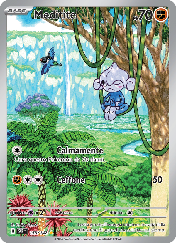 Meditite 153/175 — Stellar Crown (Italian Pokémon TCG card)