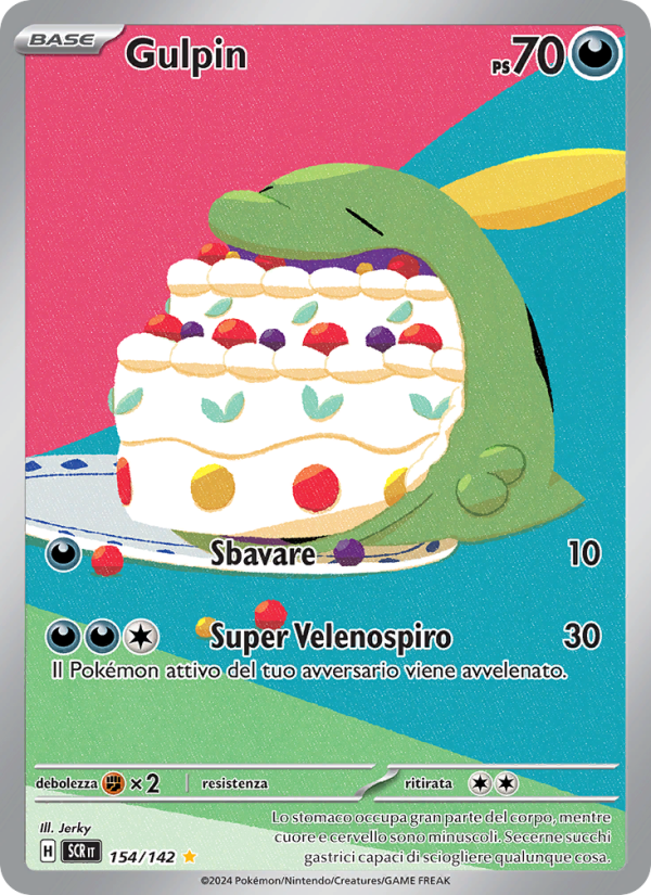Gulpin 154/175 — Stellar Crown (Italian Pokémon TCG card)