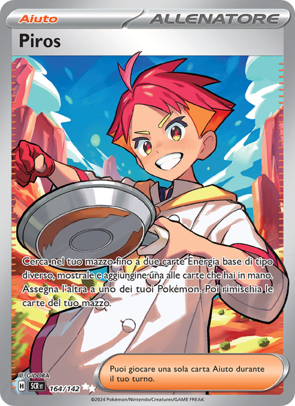 Piros 164/175 — Stellar Crown (Italian Pokémon TCG card)