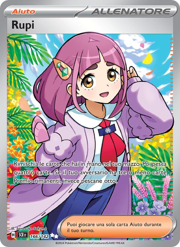 Rupi 166/175 — Stellar Crown (Italian Pokémon TCG card)