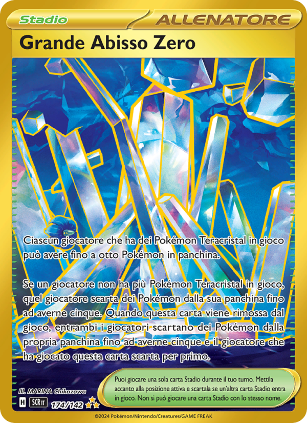 Grande Abisso Zero 174/175 — Stellar Crown (Italian Pokémon TCG card)