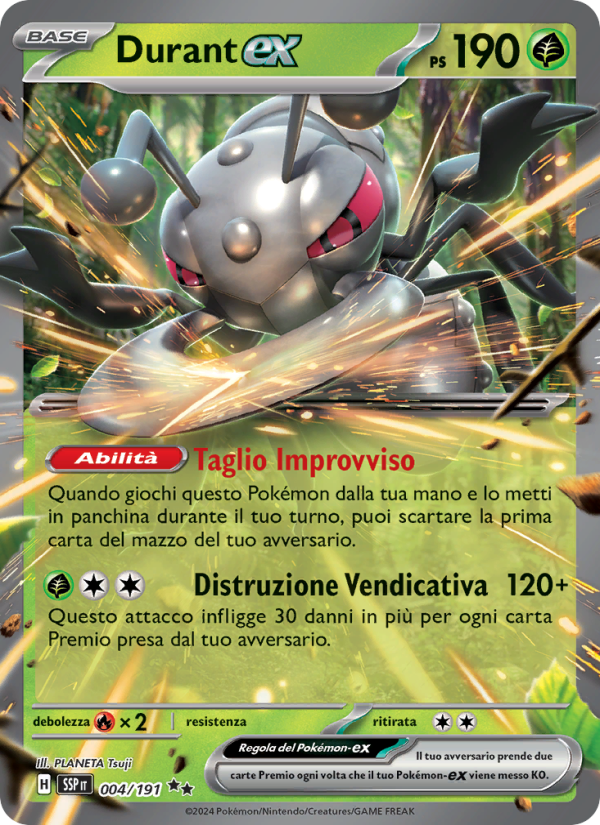 Durant-ex 004/252 — Surging Sparks (Italian Pokémon TCG card)
