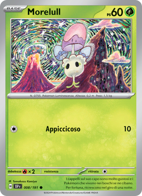 Morelull 008/252 — Surging Sparks (Italian Pokémon TCG card)