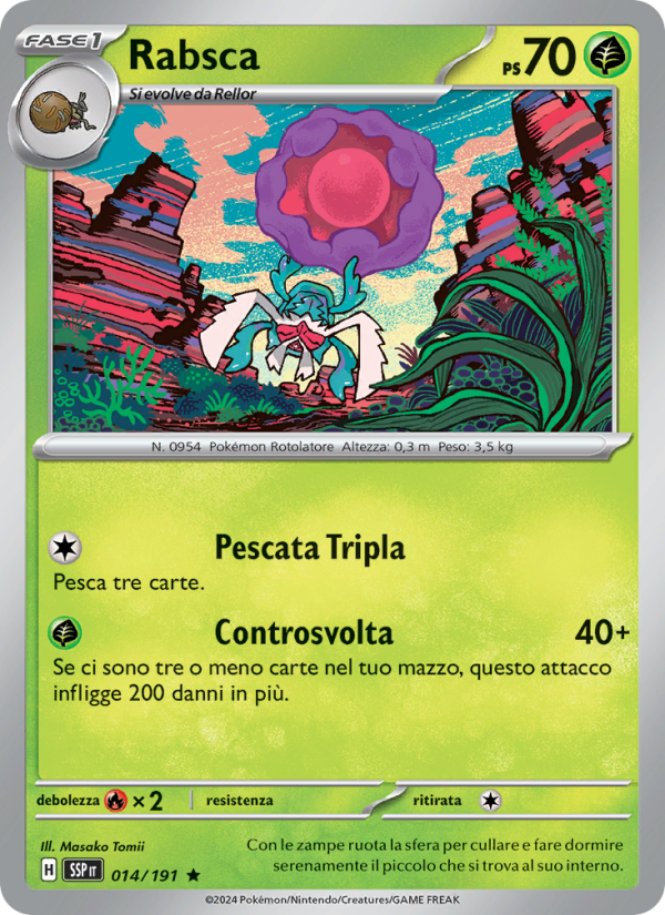 Rabsca 014/252 — Surging Sparks (Italian Pokémon TCG card)