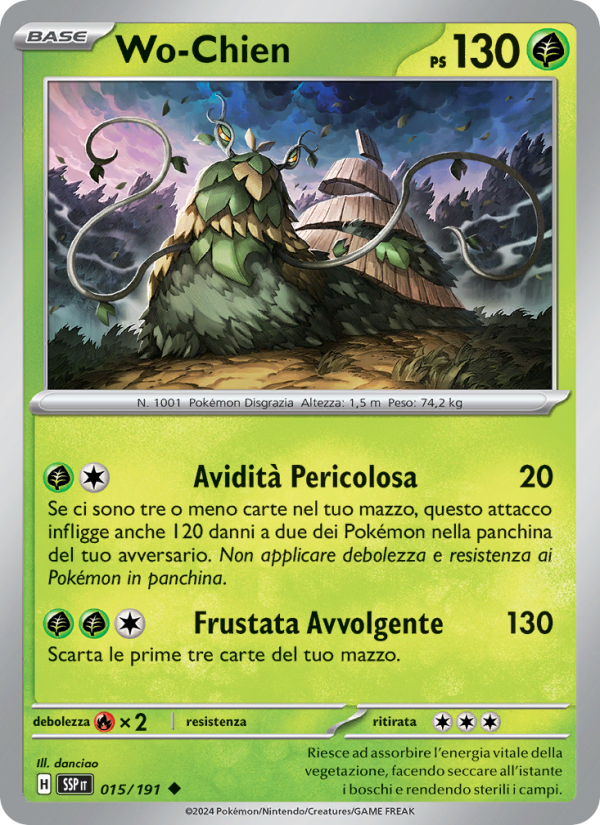 Wo-Chien 015/252 — Surging Sparks (Italian Pokémon TCG card)