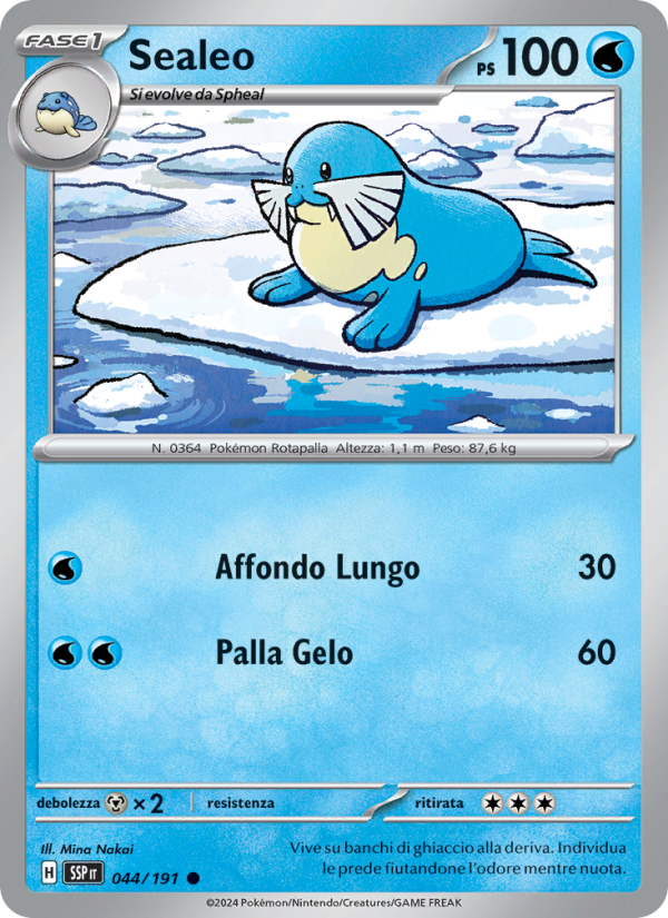 Sealeo 044/252 — Surging Sparks (Italian Pokémon TCG card)