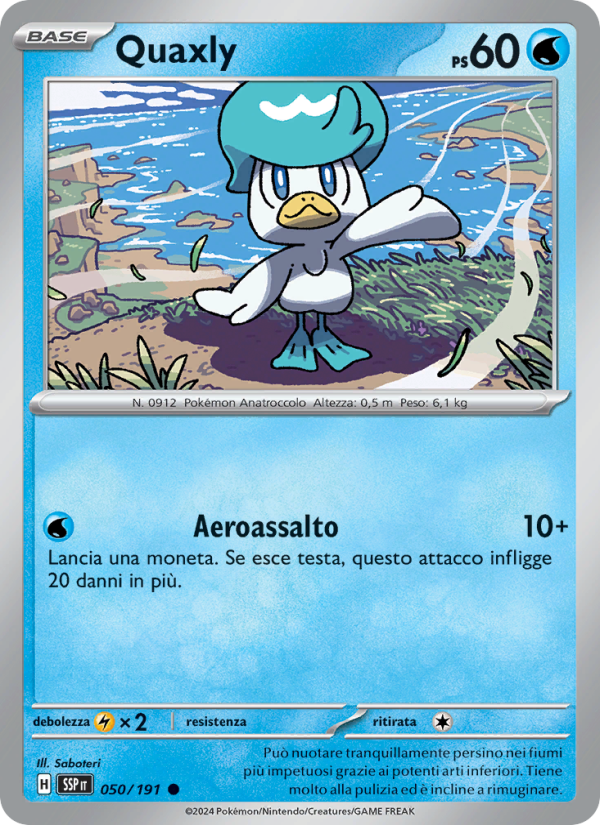 Quaxly 050/252 — Surging Sparks (Italian Pokémon TCG card)
