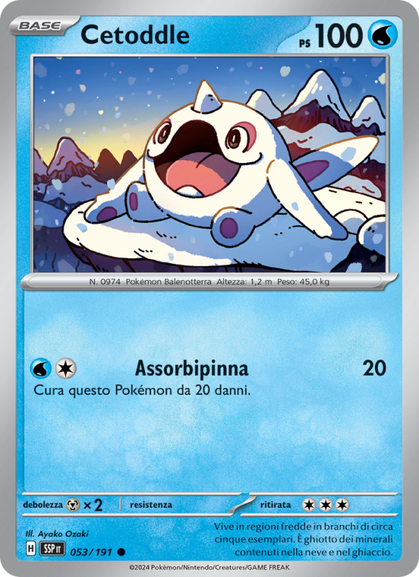 Cetoddle 053/252 — Surging Sparks (Italian Pokémon TCG card)