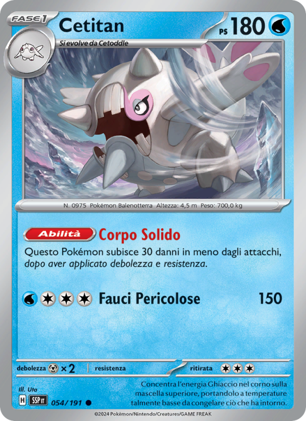 Cetitan 054/252 — Surging Sparks (Italian Pokémon TCG card)