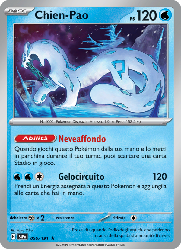 Chien-Pao 056/252 — Surging Sparks (Italian Pokémon TCG card)