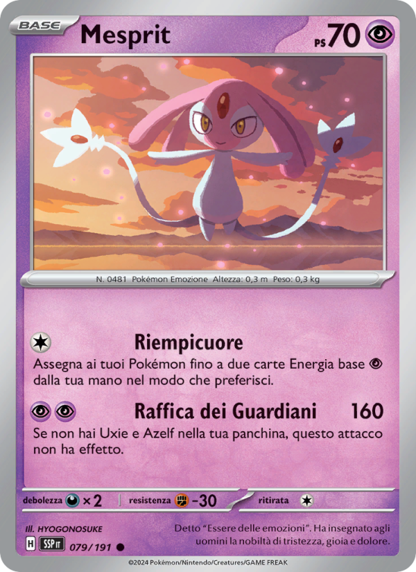 Mesprit 079/252 — Surging Sparks (Italian Pokémon TCG card)