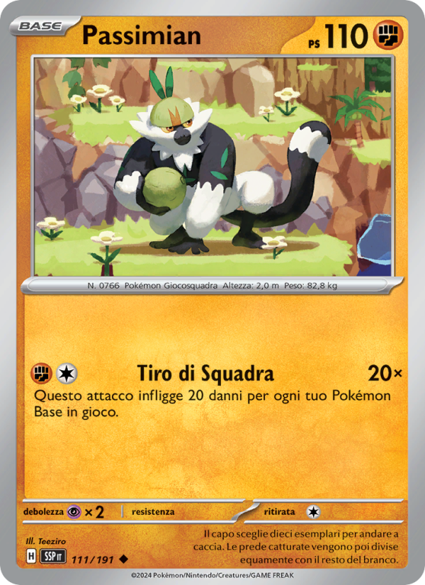 Passimian 111/252 — Surging Sparks (Italian Pokémon TCG card)