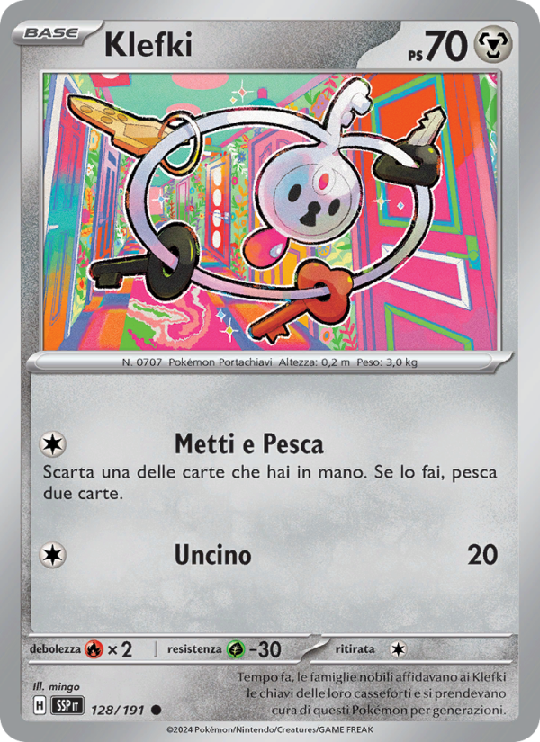 Klefki 128/252 — Surging Sparks (Italian Pokémon TCG card)