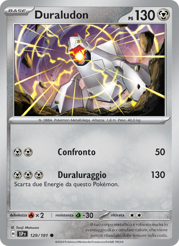 Duraludon 129/252 — Surging Sparks (Italian Pokémon TCG card)