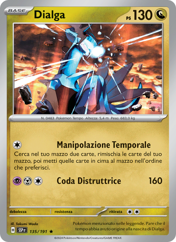 Dialga 135/252 — Surging Sparks (Italian Pokémon TCG card)