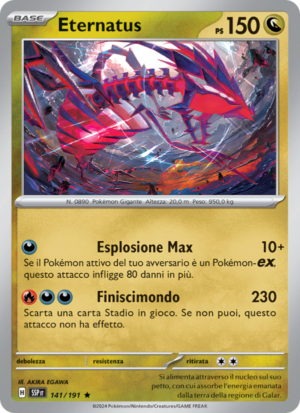Eternatus 141/252 — Surging Sparks (Italian Pokémon TCG card)