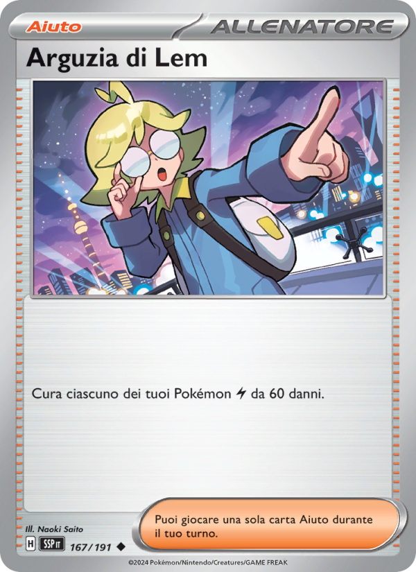Arguzia di Lem 167/252 — Surging Sparks (Italian Pokémon TCG card)