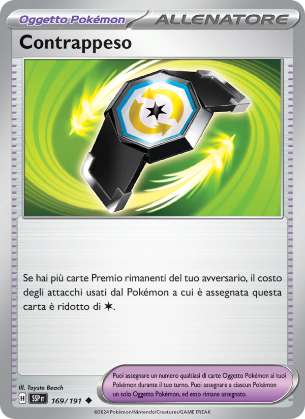 Contrappeso 169/252 — Surging Sparks (Italian Pokémon TCG card)