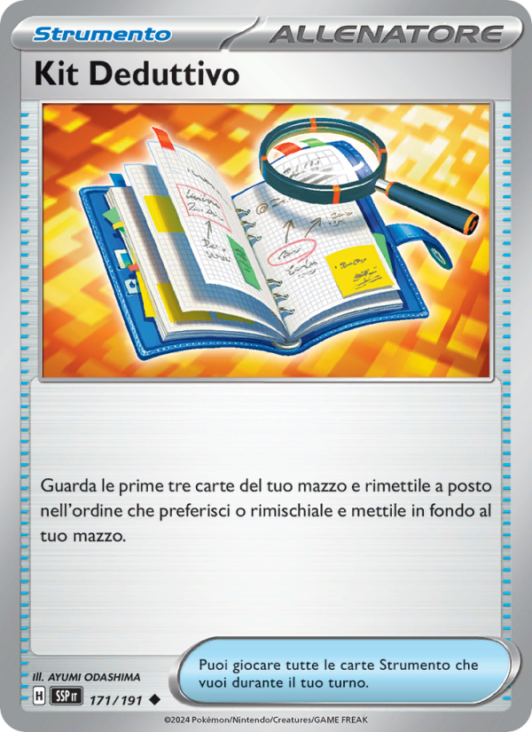 Kit Deduttivo 171/252 — Surging Sparks (Italian Pokémon TCG card)