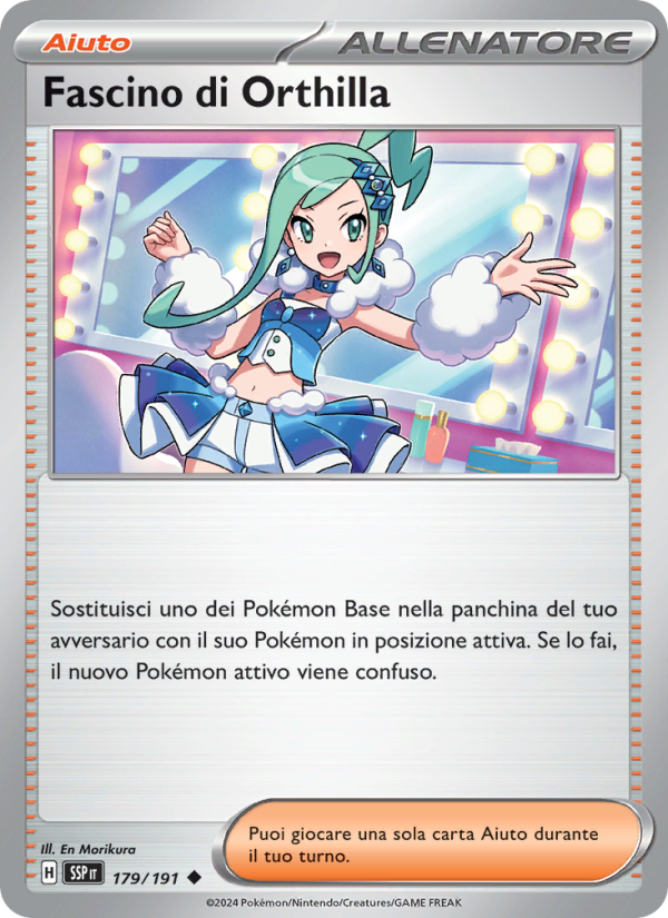 Fascino di Orthilla 179/252 — Surging Sparks (Italian Pokémon TCG card)
