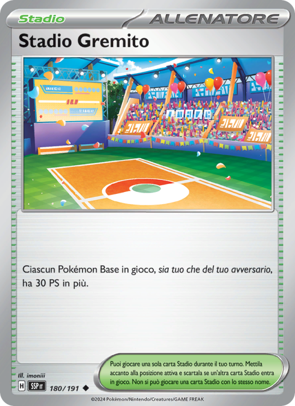 Stadio Gremito 180/252 — Surging Sparks (Italian Pokémon TCG card)