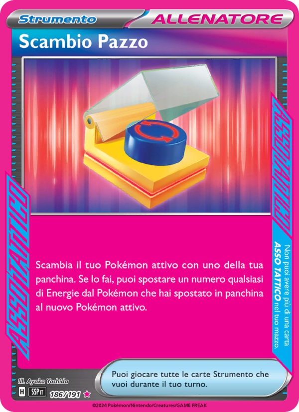 Scambio Pazzo 186/252 — Surging Sparks (Italian Pokémon TCG card)
