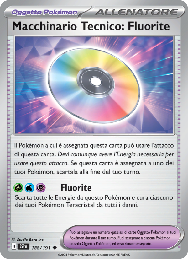 Macchinario Tecnico: Fluorite 188/252 — Surging Sparks (Italian Pokémon TCG card)