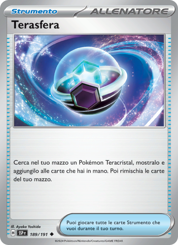 Terasfera 189/252 — Surging Sparks (Italian Pokémon TCG card)