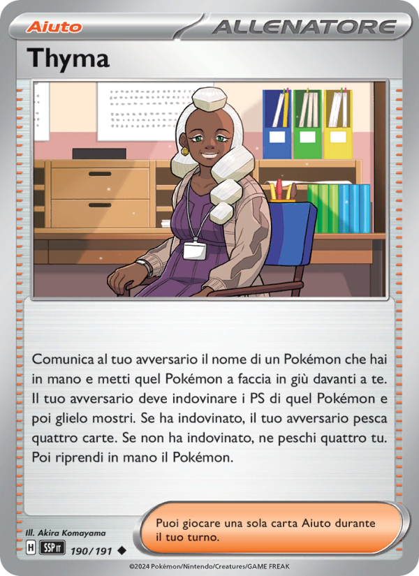 Thyma 190/252 — Surging Sparks (Italian Pokémon TCG card)