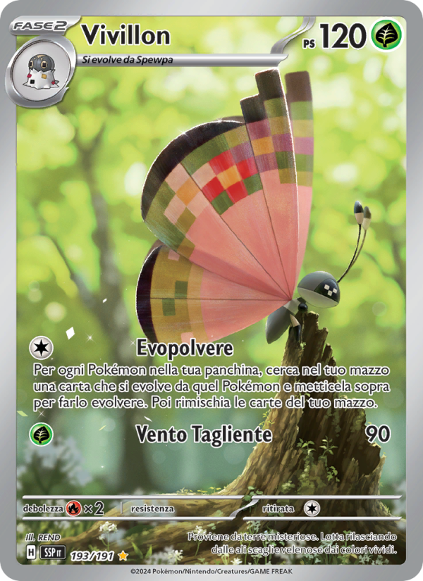 Vivillon 193/252 — Surging Sparks (Italian Pokémon TCG card)
