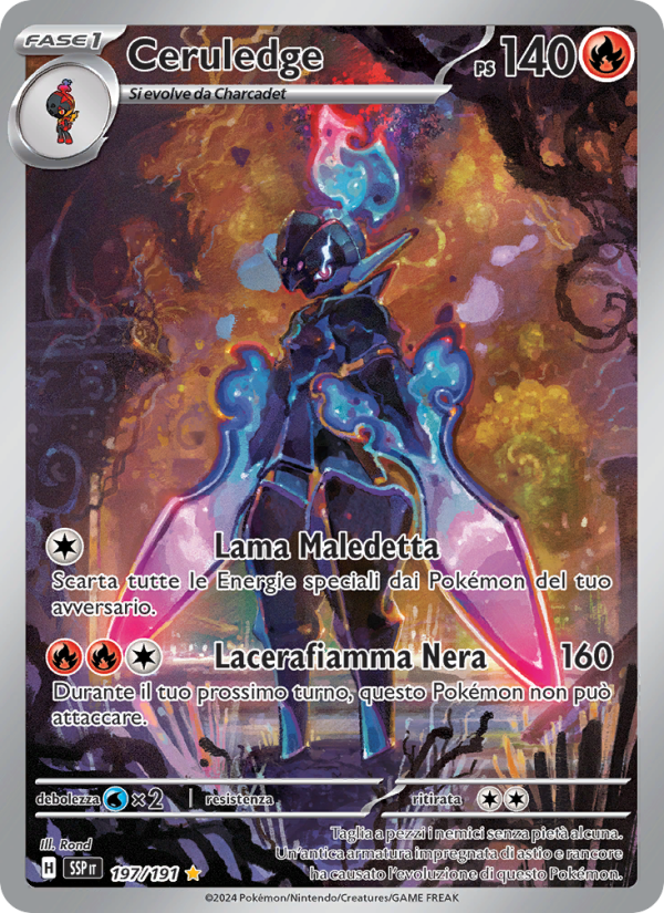 Ceruledge 197/252 — Surging Sparks (Italian Pokémon TCG card)