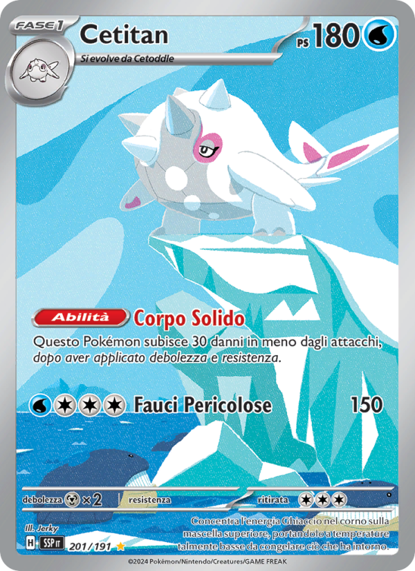 Cetitan 201/252 — Surging Sparks (Italian Pokémon TCG card)