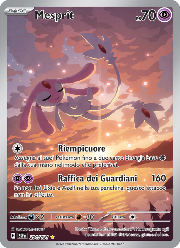 Mesprit 204/252 — Surging Sparks (Italian Pokémon TCG card)