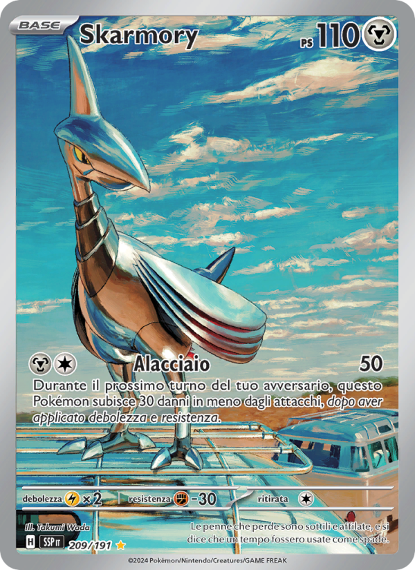 Skarmory 209/252 — Surging Sparks (Italian Pokémon TCG card)