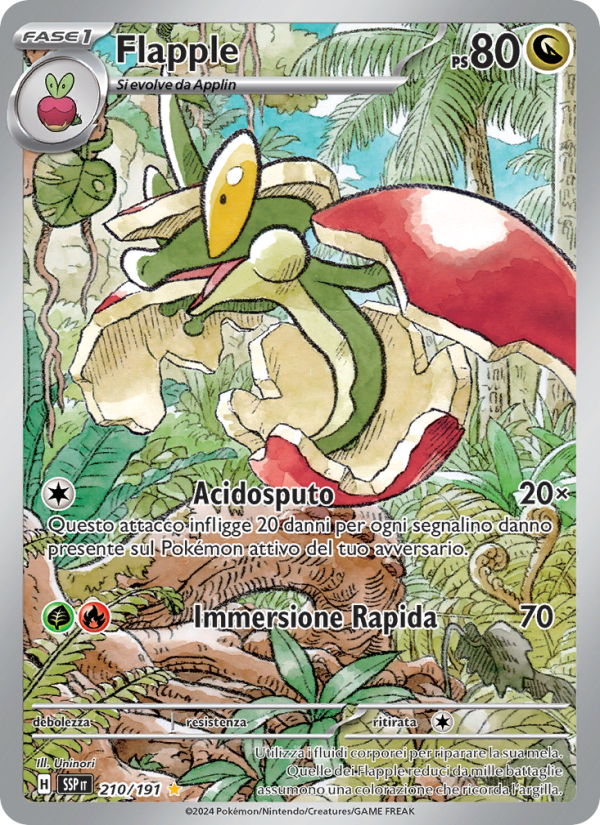Flapple 210/252 — Surging Sparks (Italian Pokémon TCG card)
